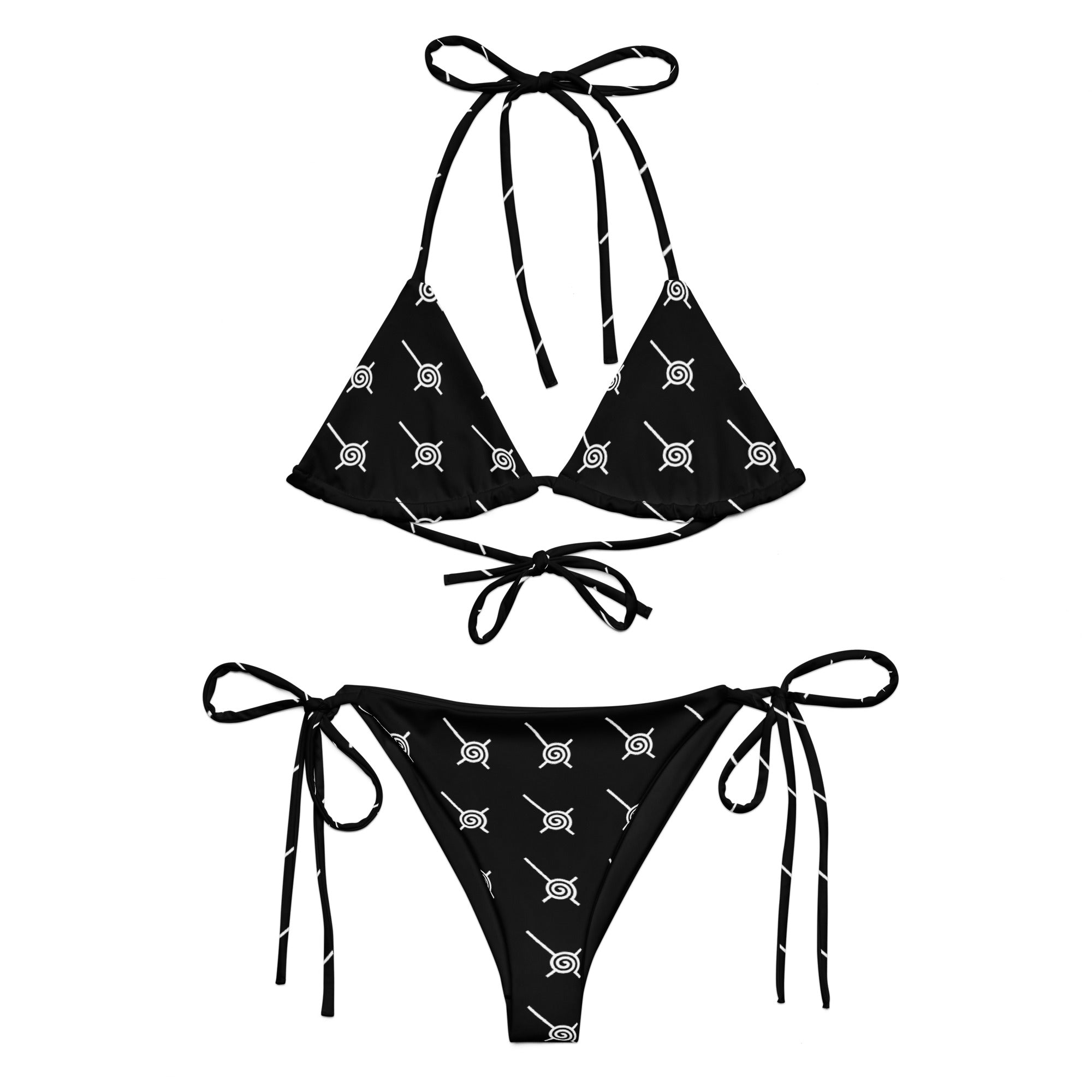 SPIRAL CROSS string bikini