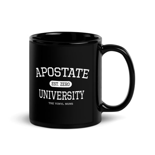 APOSTATE UNIVERSITY ceramic coffee mug - statement drinkware