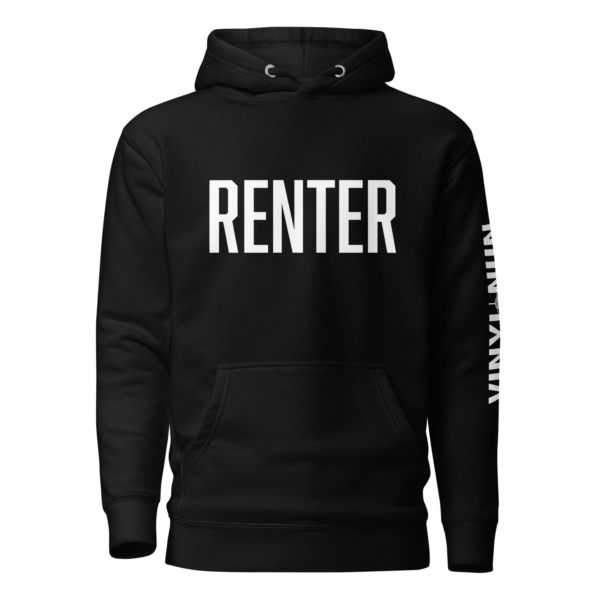 RENTER social commentary hoodie - economic justice apparel
