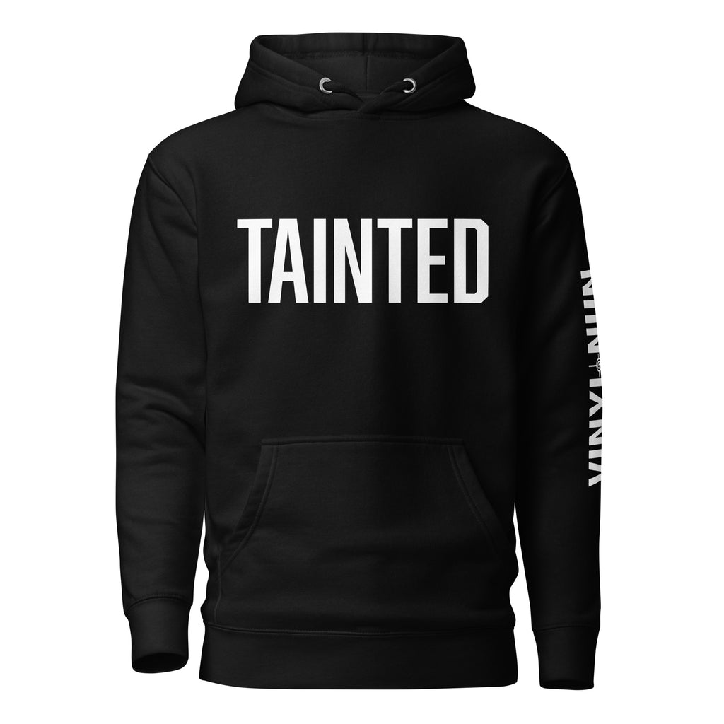 TAINTED statement hoodie - edgy graphic design