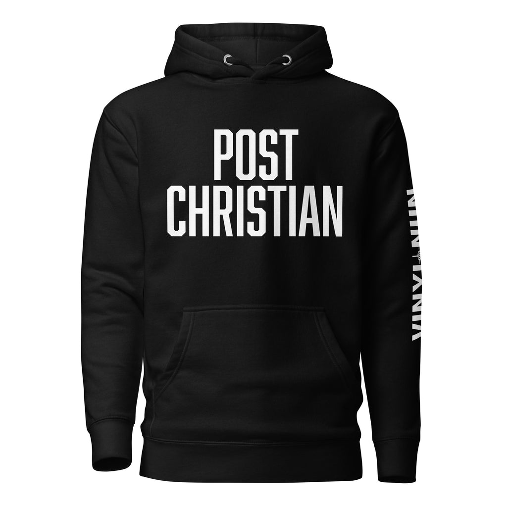 POST CHRISTIAN graphic hoodie - secular identity apparel