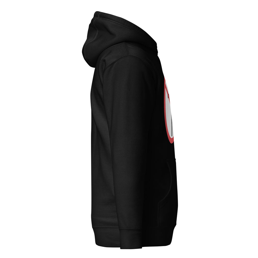 NO Christianity minimalist statement hoodie (right)