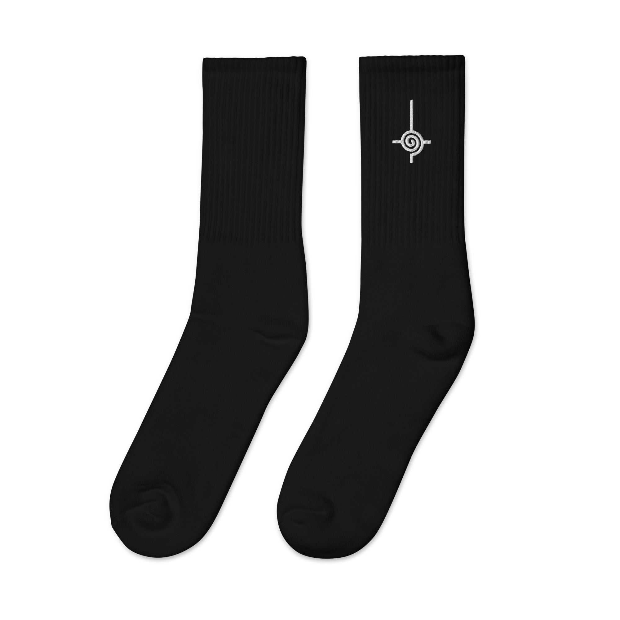 SPIRAL CROSS Embroidered socks